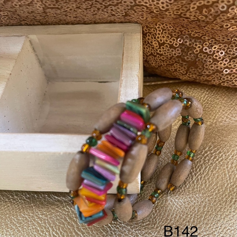 Handmade Tribal, Boho, casual, daily wear, inspired memory wire wrap bracelet.